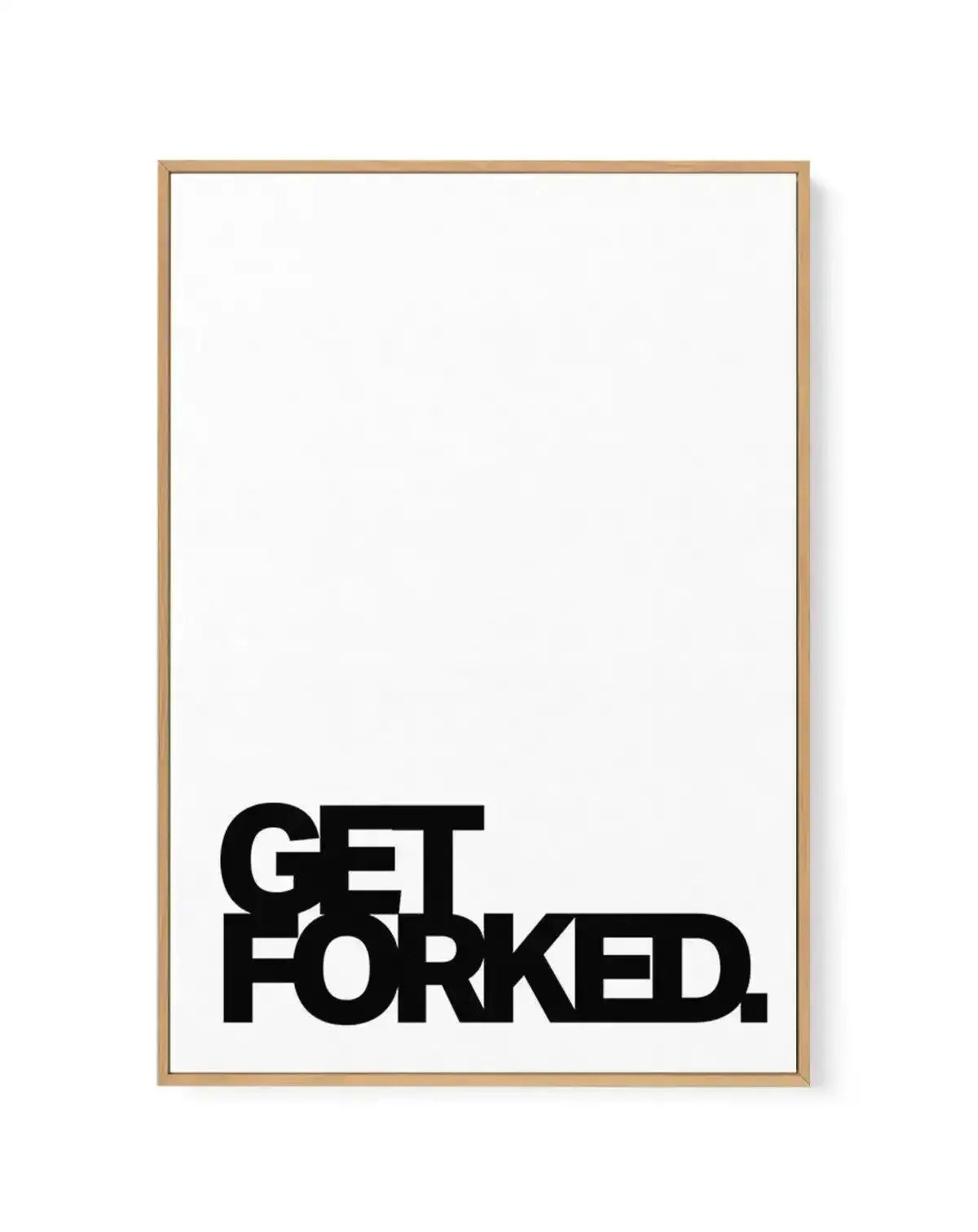 Get Forked | Framed Canvas-CANVAS-You can shop wall art online with Olive et Oriel for everything from abstract art to fun kids wall art. Our beautiful modern art prints and canvas art are available from large canvas prints to wall art paintings and our proudly Australian artwork collection offers only the highest quality framed large wall art and canvas art Australia - You can buy fashion photography prints or Hampton print posters and paintings on canvas from Olive et Oriel and have them deliv