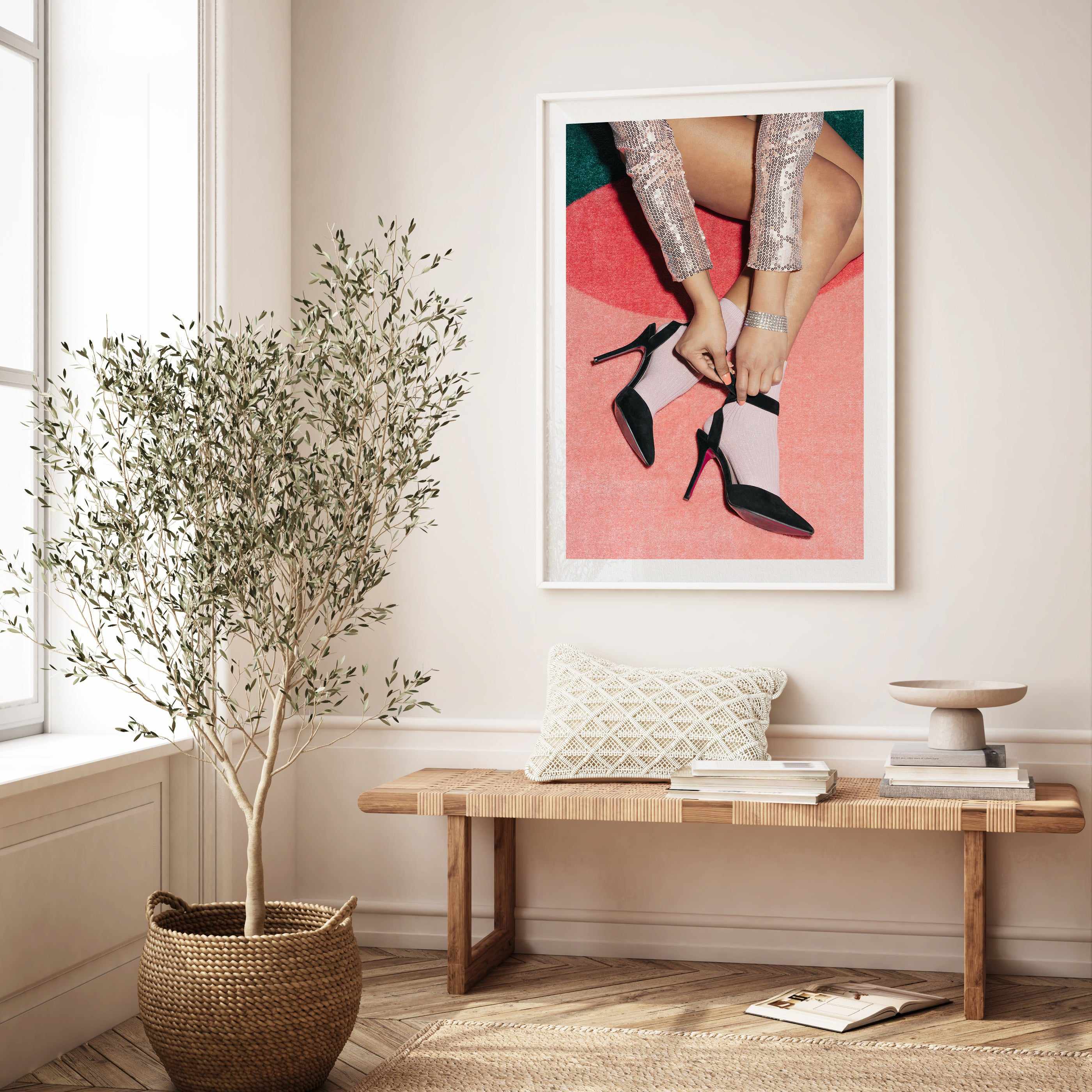 Getting Ready Pink By Studio III | Art Print