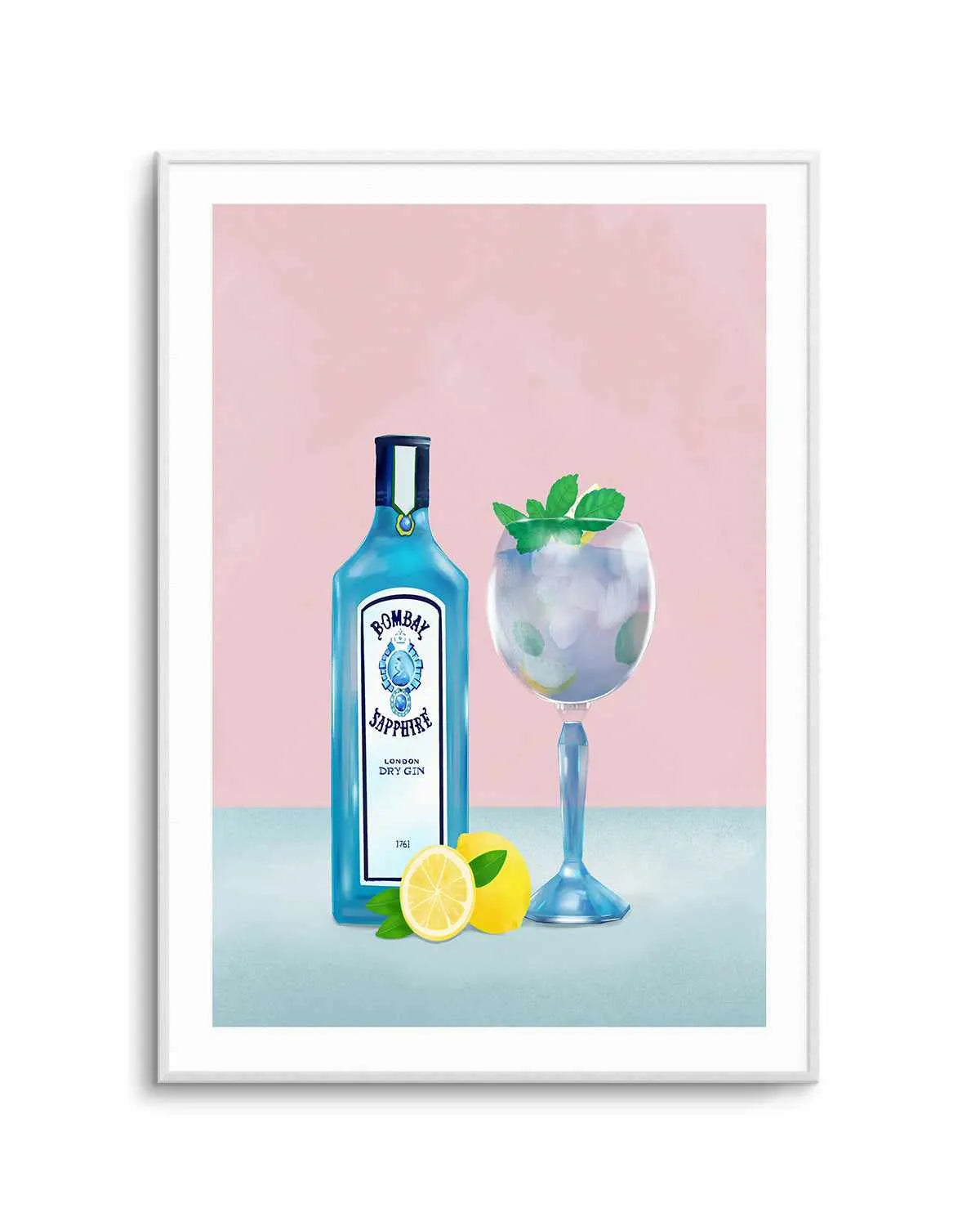 Gin Cocktail by Petra Lizde Art Print from Olive et Oriel where you can shop wallpaper and artworks online