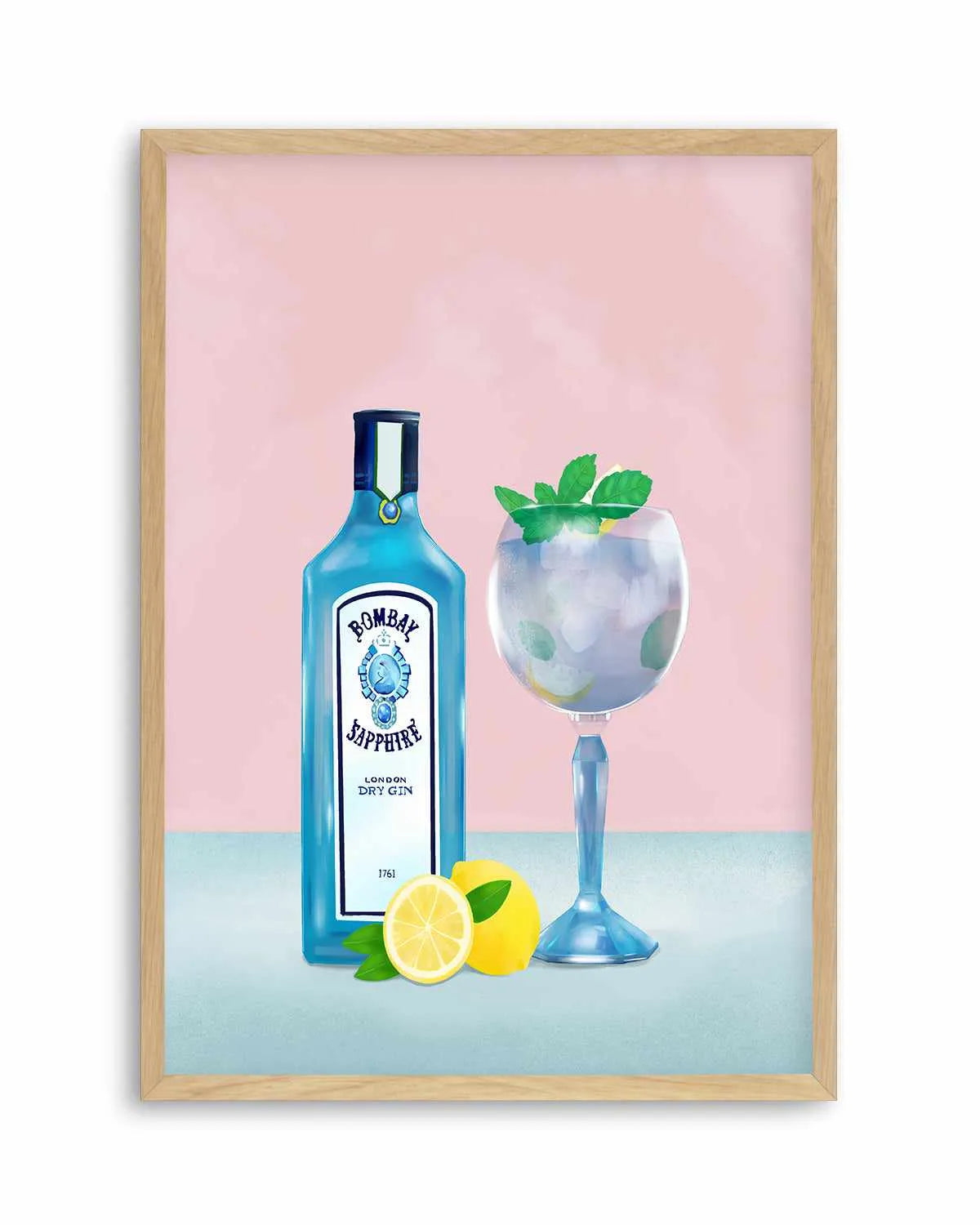 Gin Cocktail by Petra Lizde Art Print from Olive et Oriel where you can shop wallpaper and artworks online