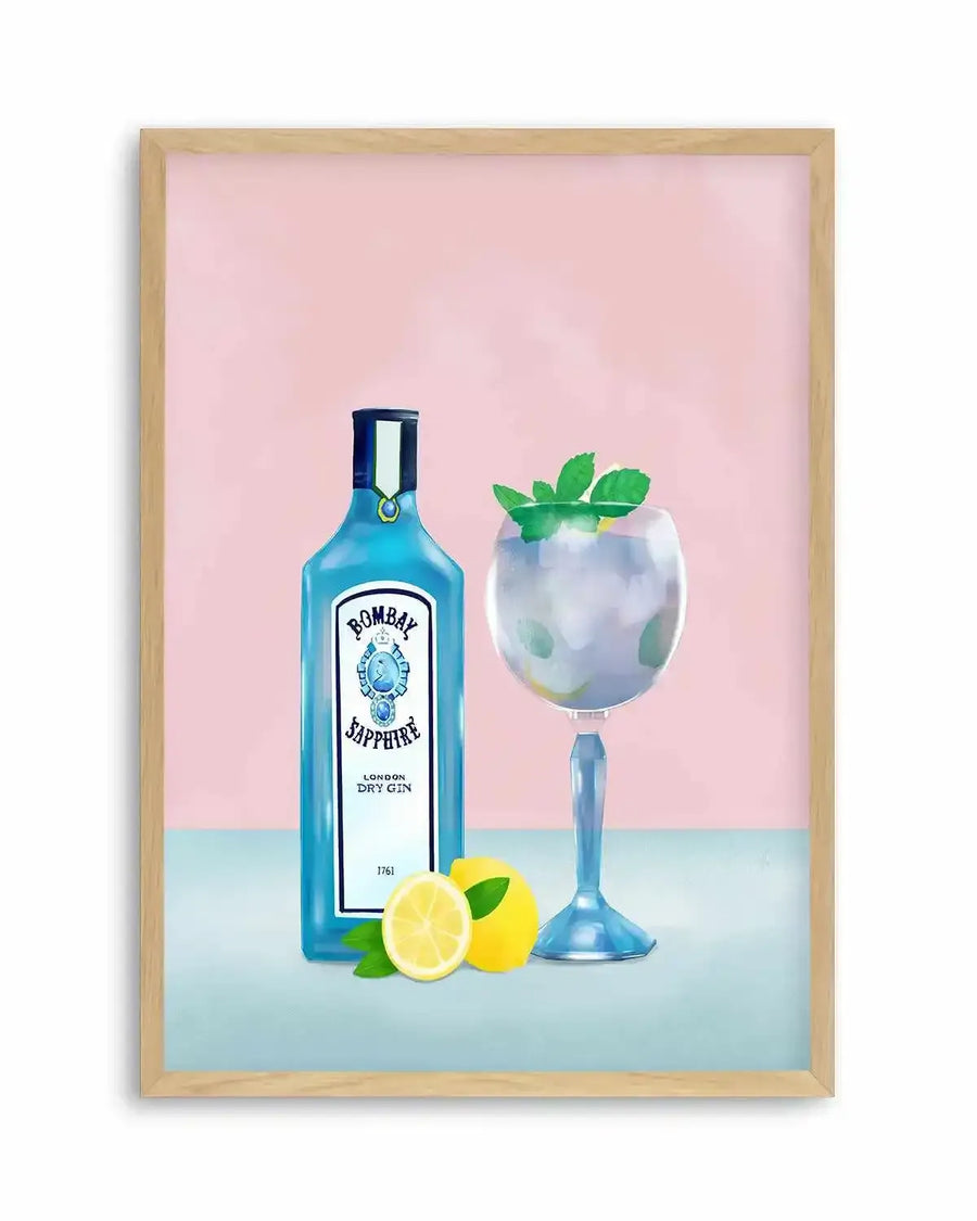 Gin Cocktail by Petra Lizde Art Print from Olive et Oriel where you can shop wallpaper and artworks online