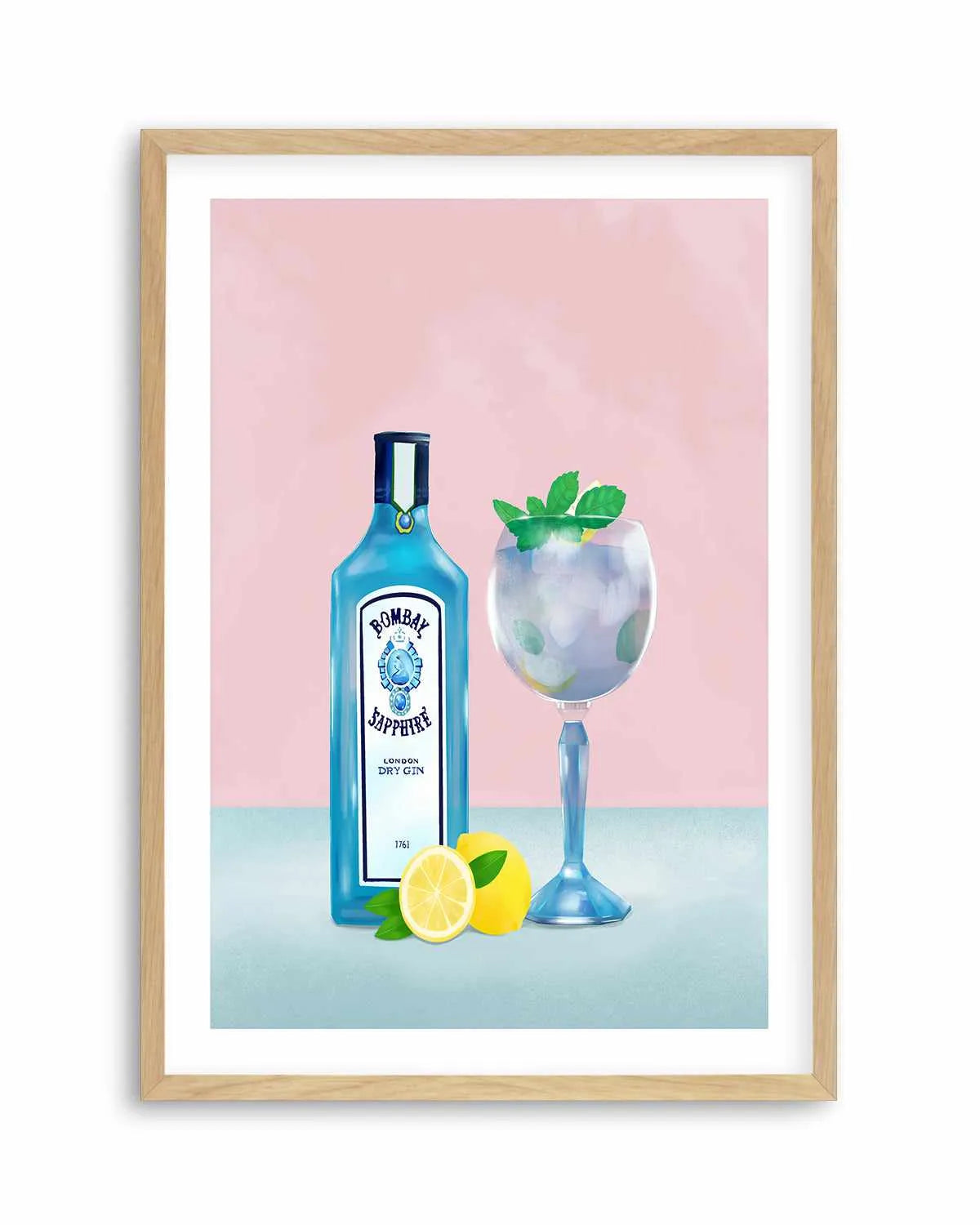 Gin Cocktail by Petra Lizde Art Print from Olive et Oriel where you can shop wallpaper and artworks online
