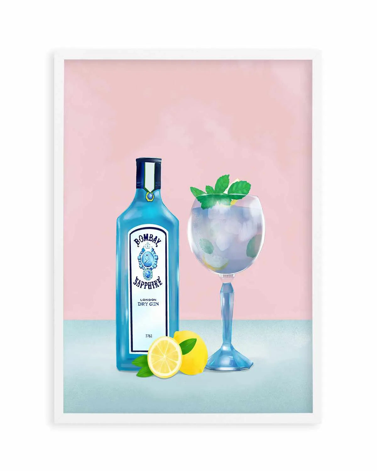 Gin Cocktail by Petra Lizde Art Print from Olive et Oriel where you can shop wallpaper and artworks online