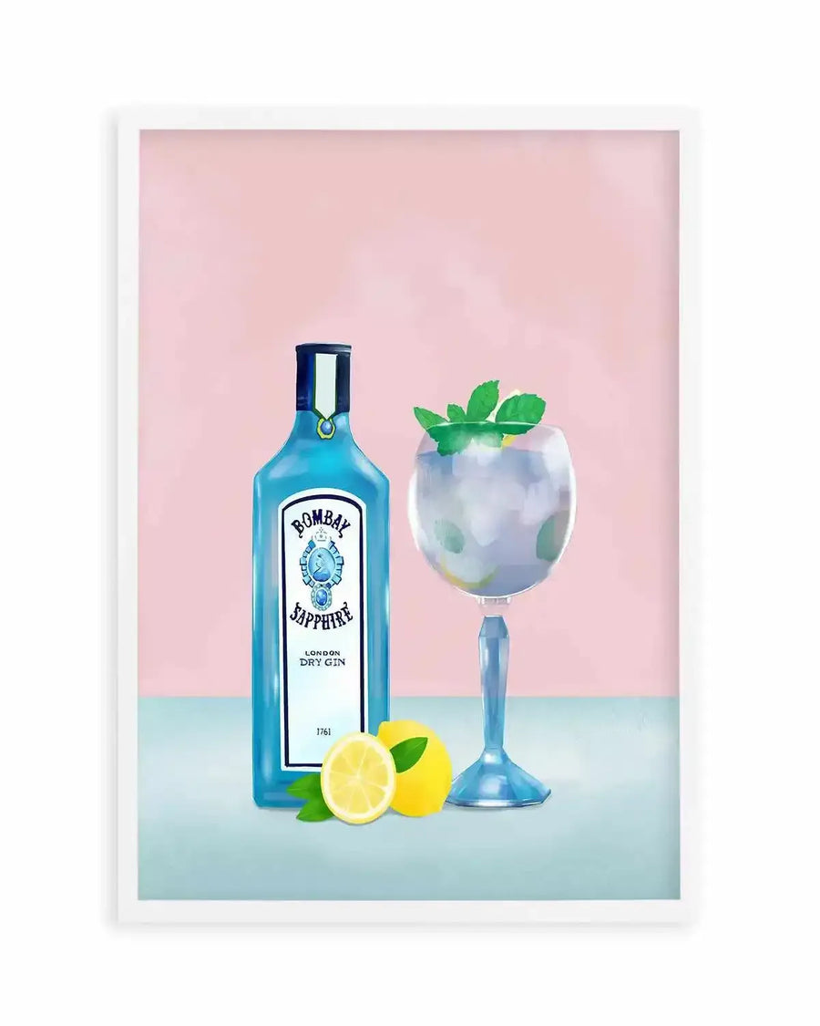 Gin Cocktail by Petra Lizde Art Print from Olive et Oriel where you can shop wallpaper and artworks online
