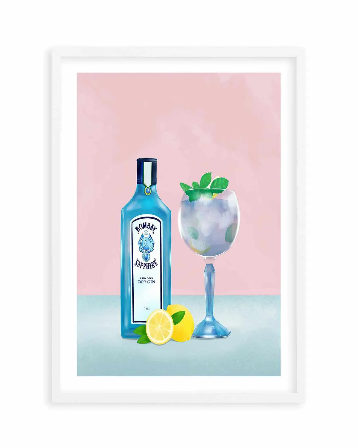 Gin Cocktail by Petra Lizde Art Print from Olive et Oriel where you can shop wallpaper and artworks online