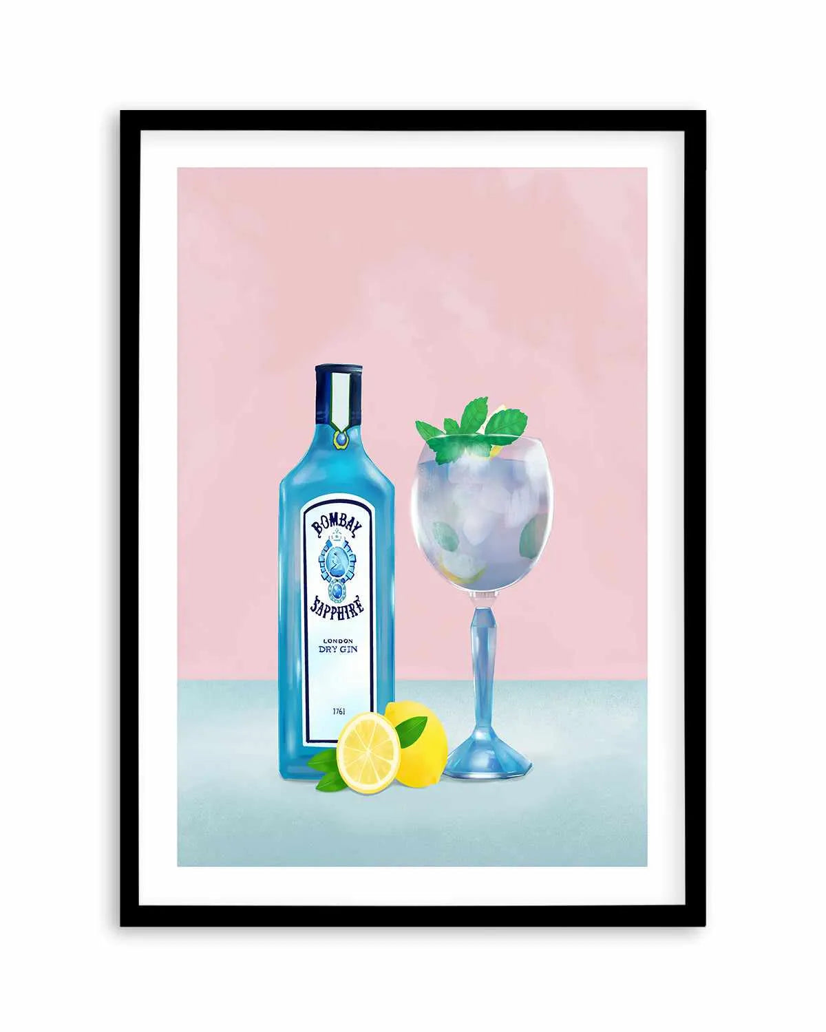 Gin Cocktail by Petra Lizde Art Print from Olive et Oriel where you can shop wallpaper and artworks online