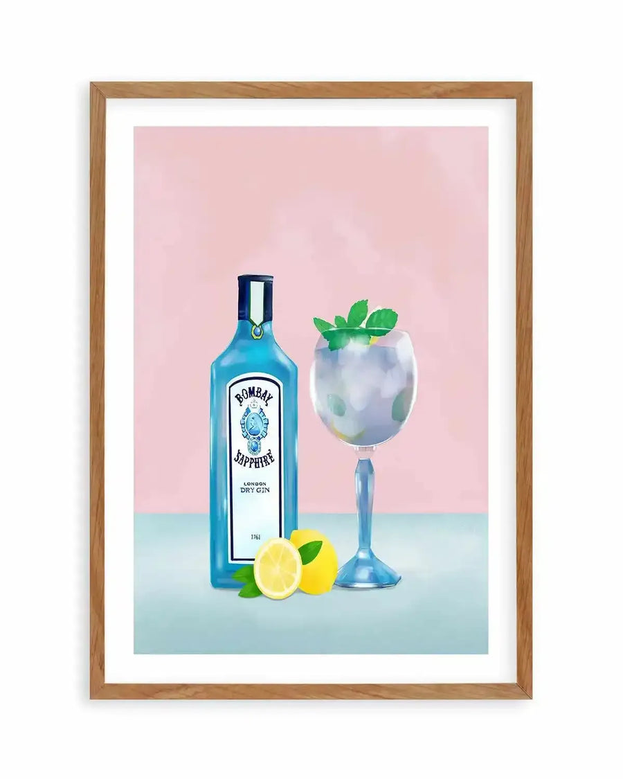 Gin Cocktail by Petra Lizde Art Print from Olive et Oriel where you can shop wallpaper and artworks online