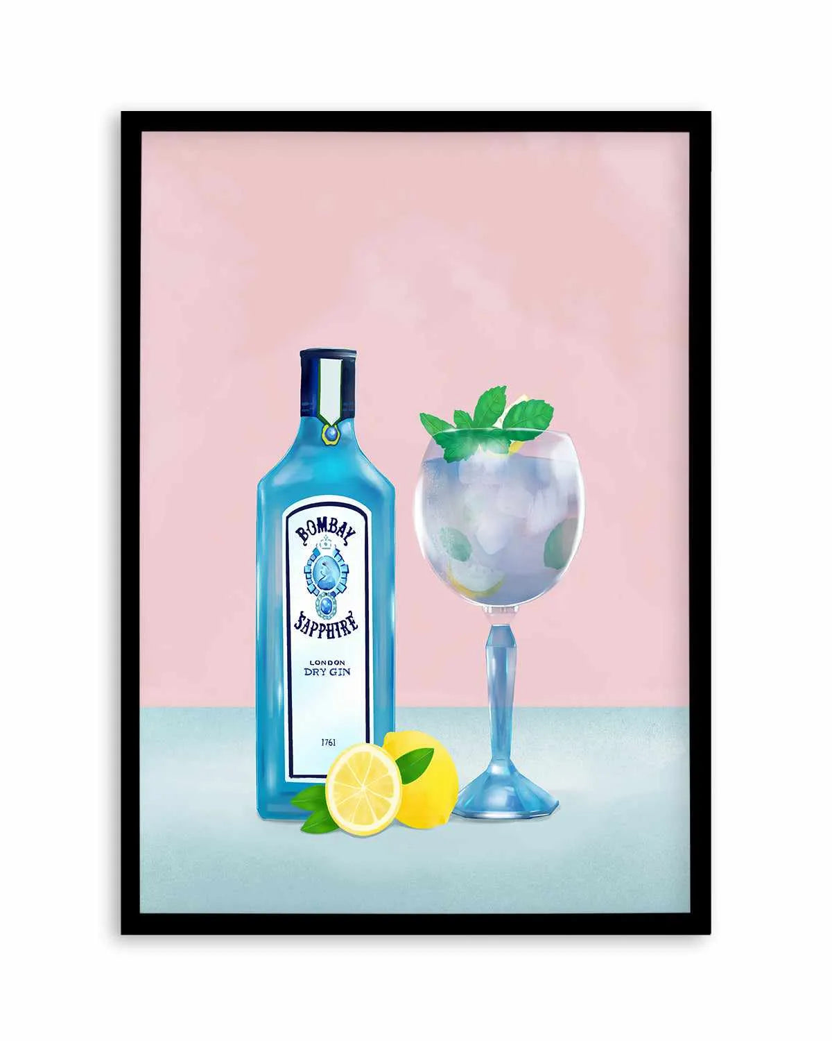 Gin Cocktail by Petra Lizde Art Print from Olive et Oriel where you can shop wallpaper and artworks online
