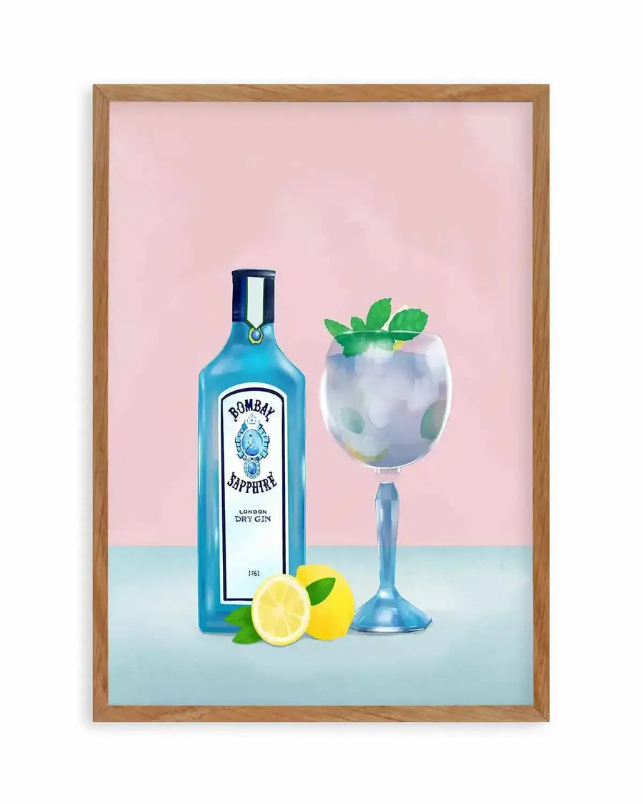 Gin Cocktail by Petra Lizde Art Print from Olive et Oriel where you can shop wallpaper and artworks online