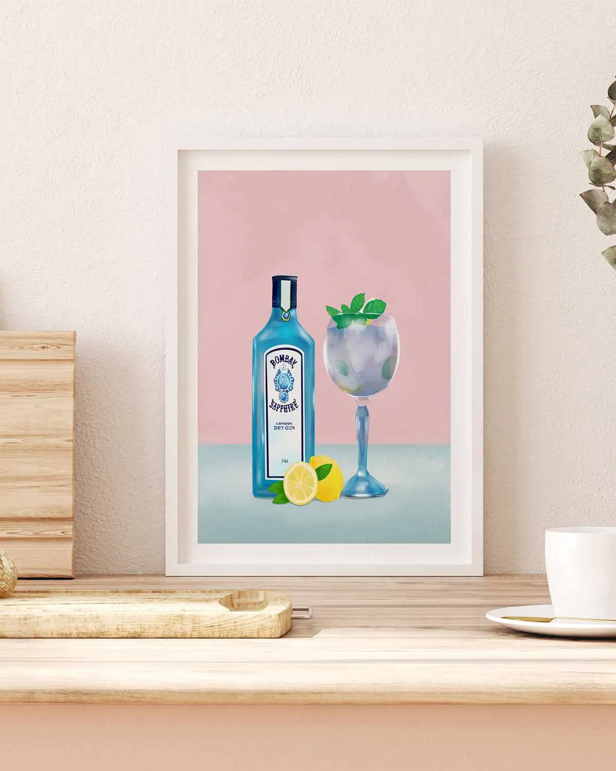 Gin Cocktail by Petra Lizde Art Print from Olive et Oriel where you can shop wallpaper and artworks online