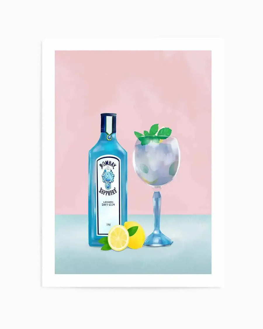 Gin Cocktail by Petra Lizde Art Print from Olive et Oriel where you can shop wallpaper and artworks online