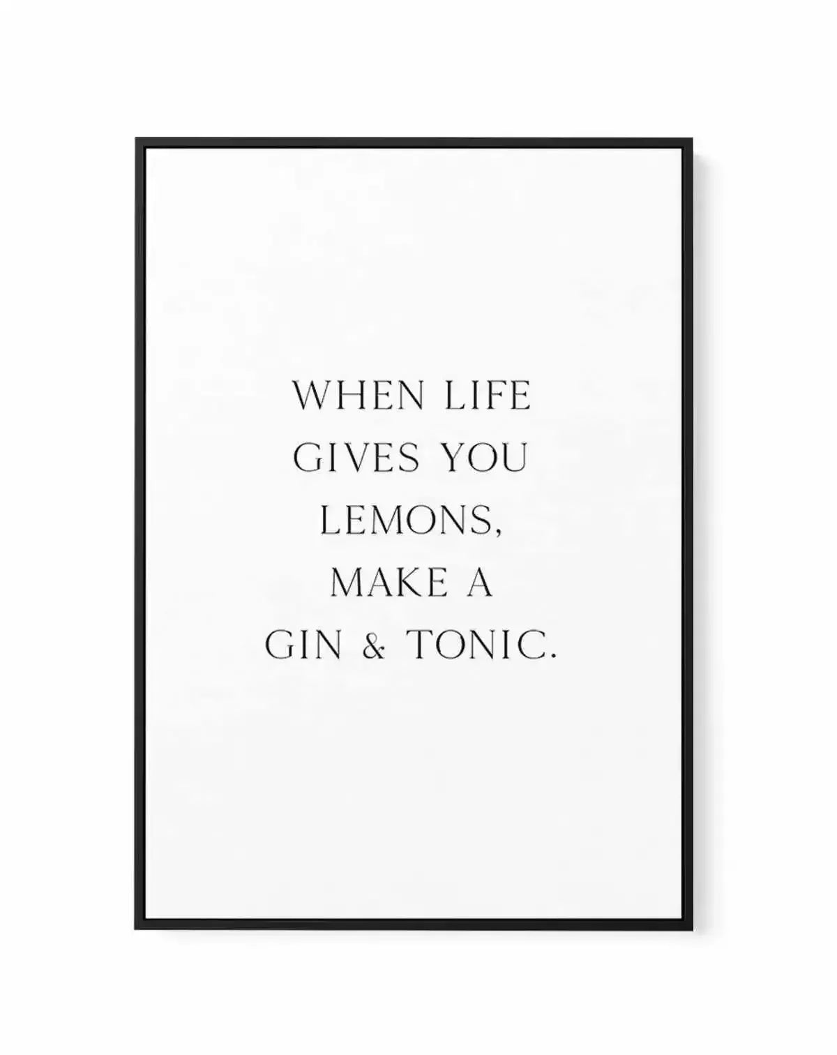 Gin & Tonic | Framed Canvas-CANVAS-You can shop wall art online with Olive et Oriel for everything from abstract art to fun kids wall art. Our beautiful modern art prints and canvas art are available from large canvas prints to wall art paintings and our proudly Australian artwork collection offers only the highest quality framed large wall art and canvas art Australia - You can buy fashion photography prints or Hampton print posters and paintings on canvas from Olive et Oriel and have them deli