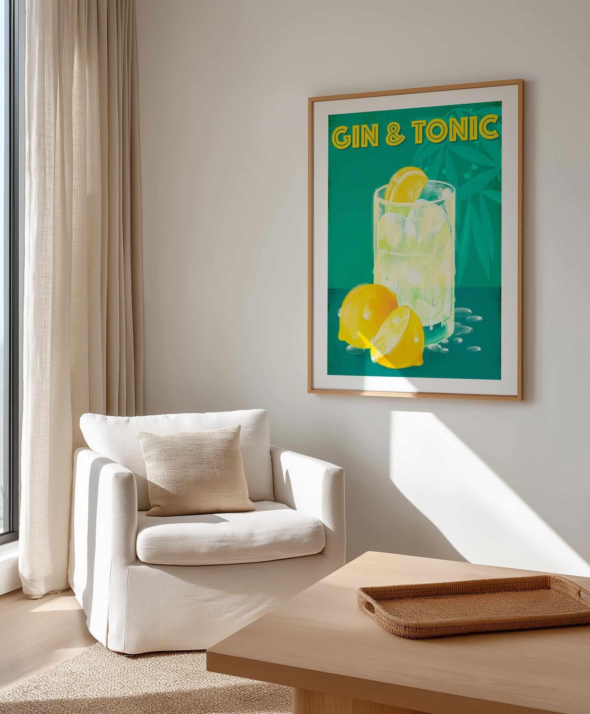 Gin & Tonic by Marco Marella | Art Print from Olive et Oriel where you can shop wallpaper and artworks online