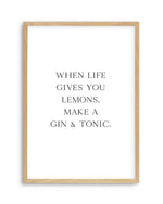 Gin & Tonic Art Print