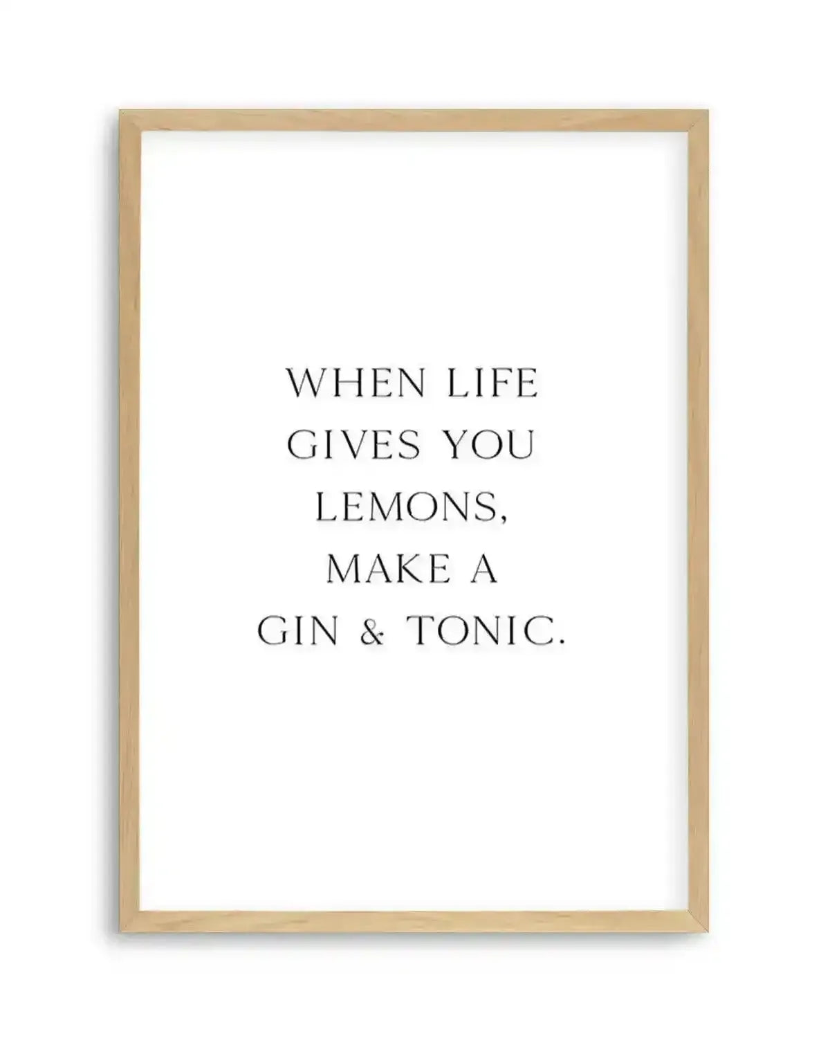 Gin & Tonic Art Print from Olive et Oriel where you can shop wallpaper and artworks online