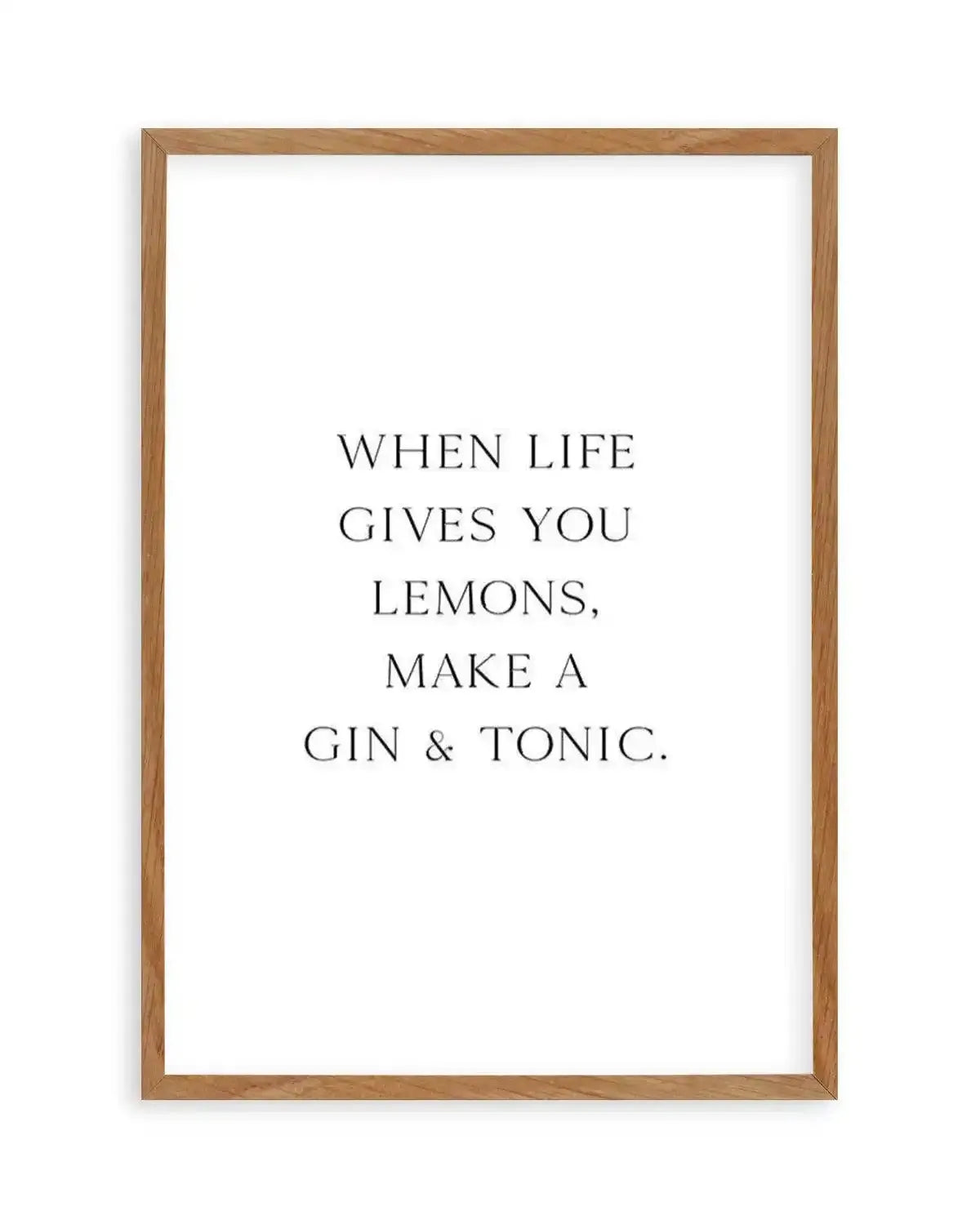 Gin & Tonic Art Print from Olive et Oriel where you can shop wallpaper and artworks online