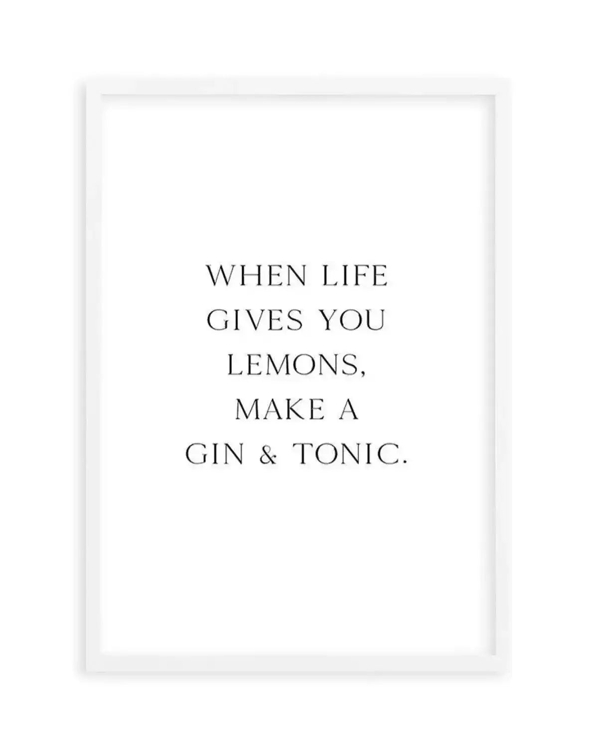 Gin & Tonic Art Print from Olive et Oriel where you can shop wallpaper and artworks online