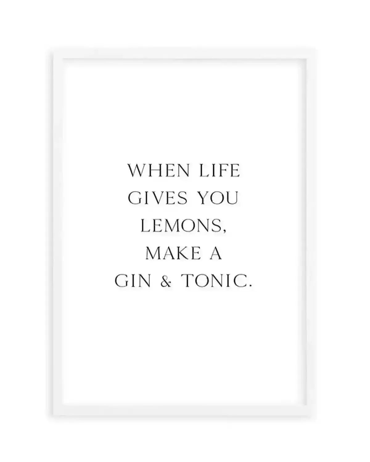 Gin & Tonic Art Print from Olive et Oriel where you can shop wallpaper and artworks online