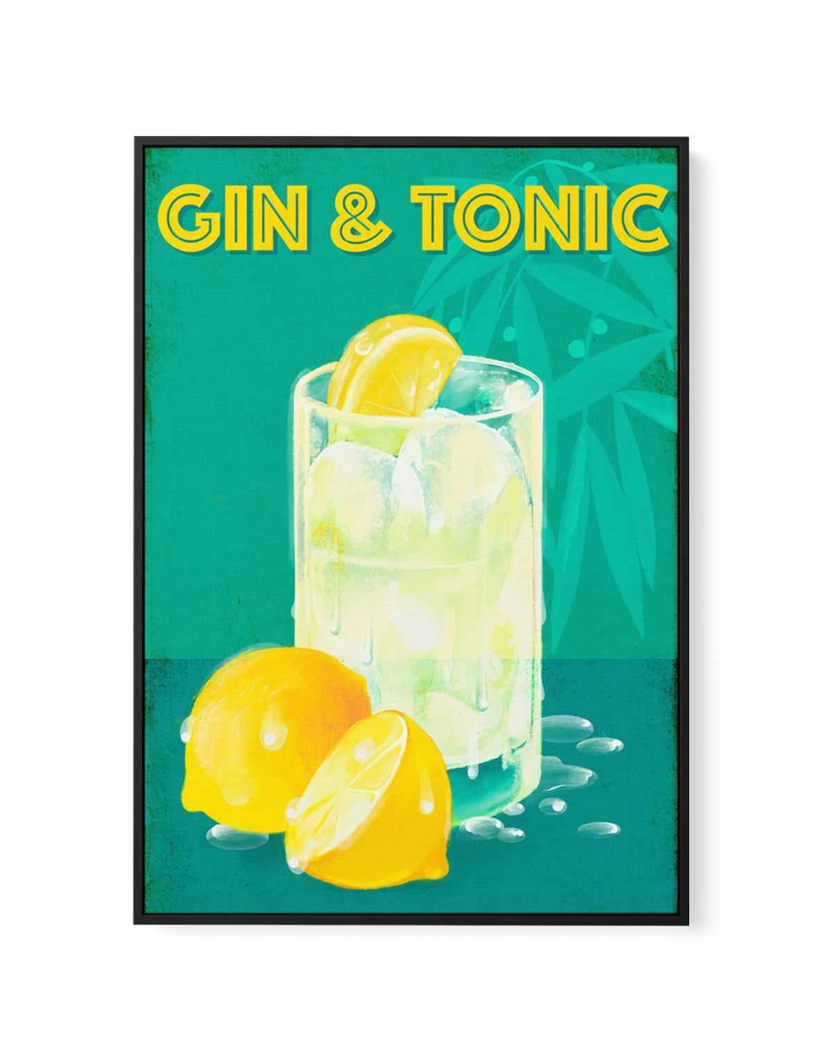 Gin & Tonic by Marco Marella | Framed Canvas Art Print from Olive et Oriel where you can shop wallpaper and artworks online