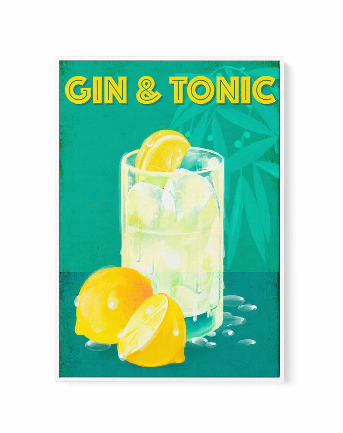 Gin & Tonic by Marco Marella | Framed Canvas Art Print from Olive et Oriel where you can shop wallpaper and artworks online