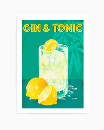 Gin & Tonic by Marco Marella | Art Print from Olive et Oriel where you can shop wallpaper and artworks online