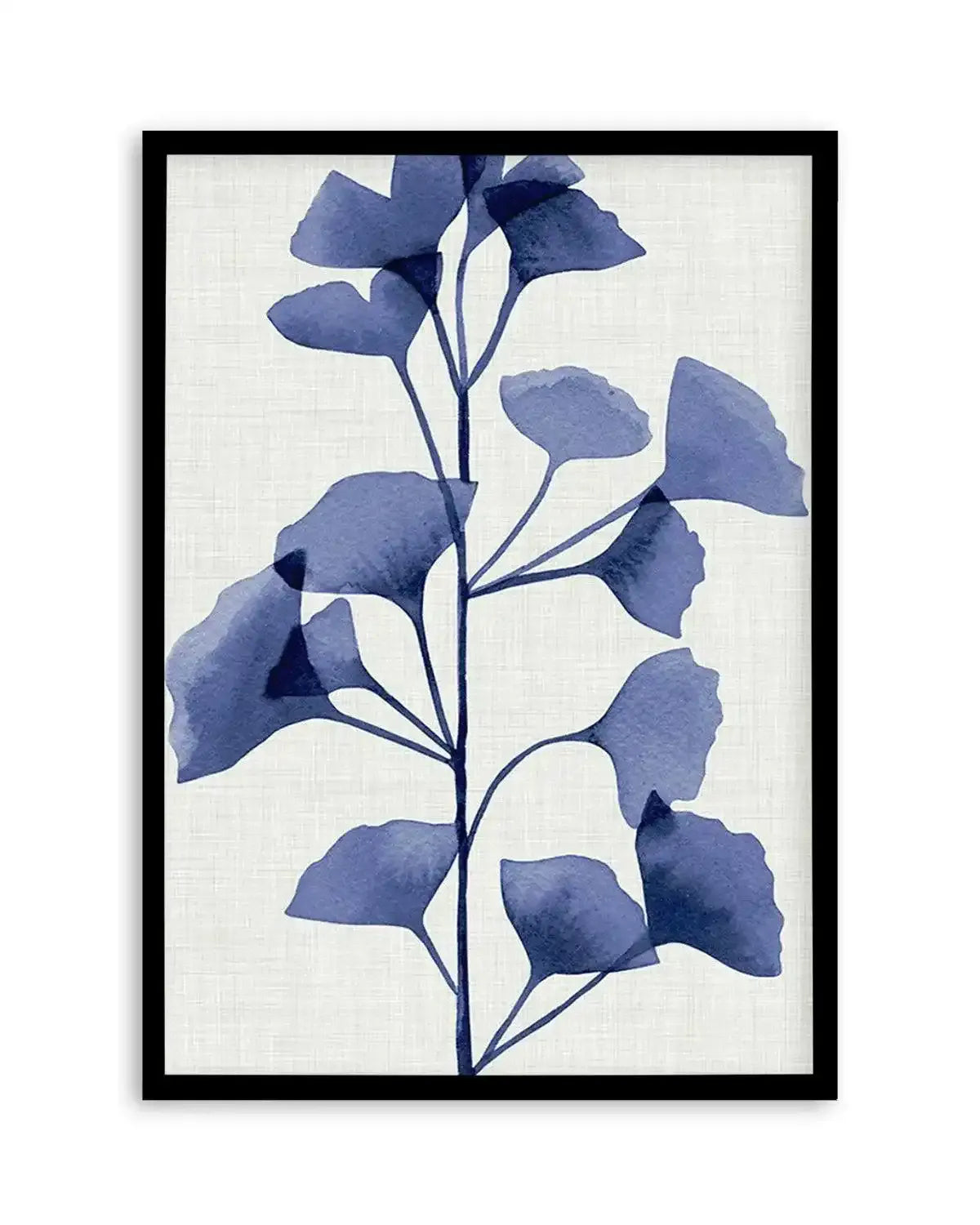 Ginkgo | Navy Art Print from Olive et Oriel where you can shop wallpaper and artworks online