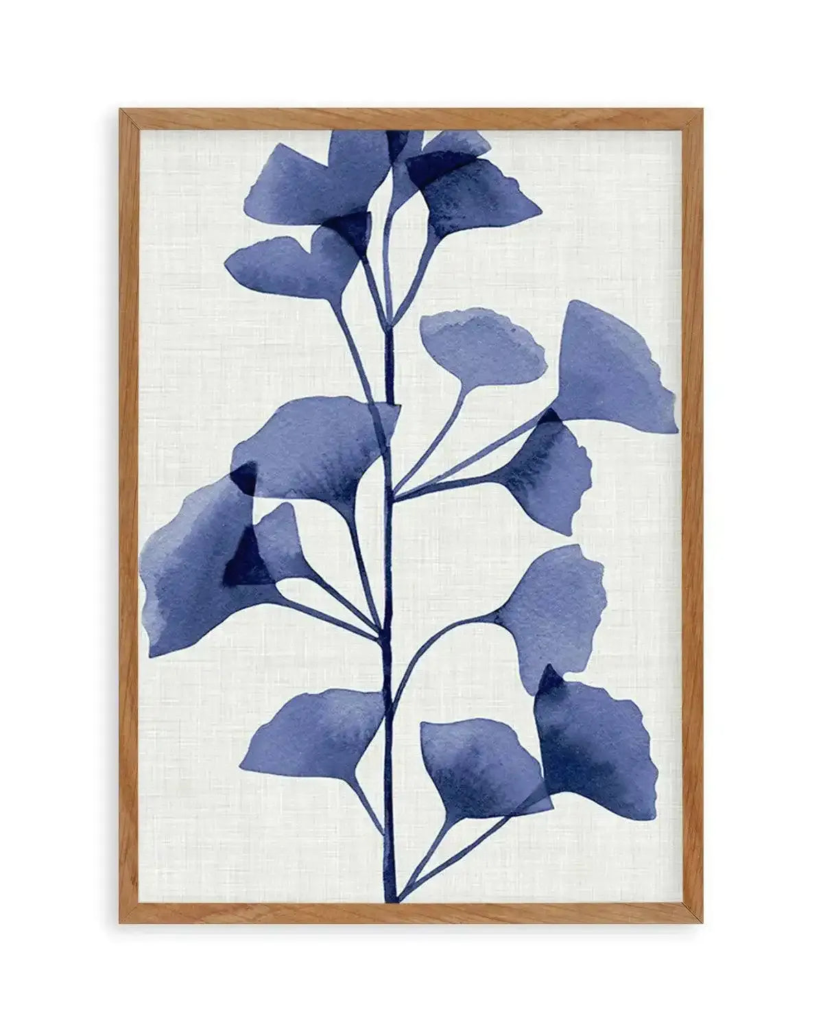Ginkgo | Navy Art Print from Olive et Oriel where you can shop wallpaper and artworks online