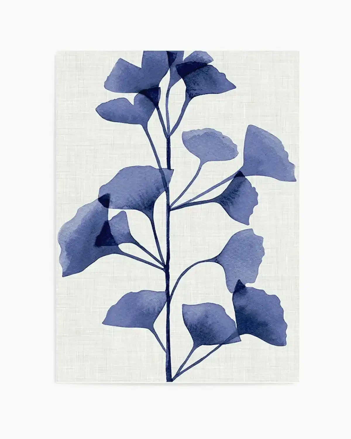 Ginkgo | Navy Art Print from Olive et Oriel where you can shop wallpaper and artworks online