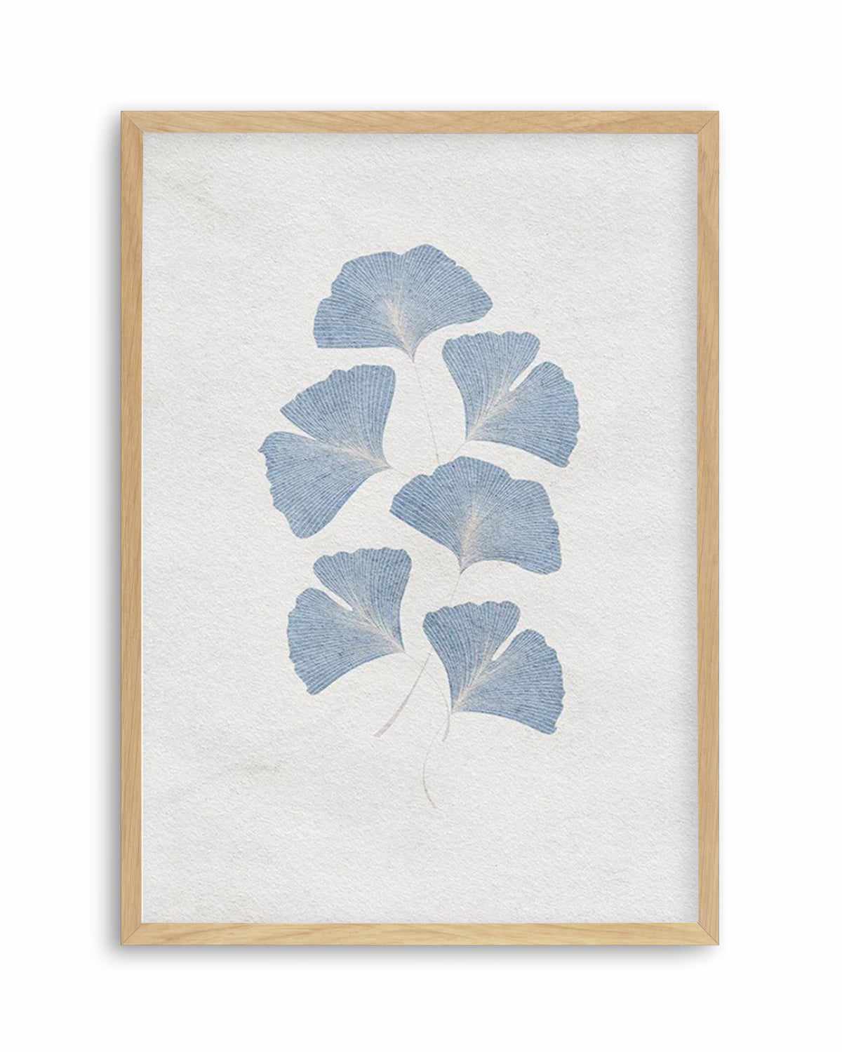 Ginkgo in Blue Art Print