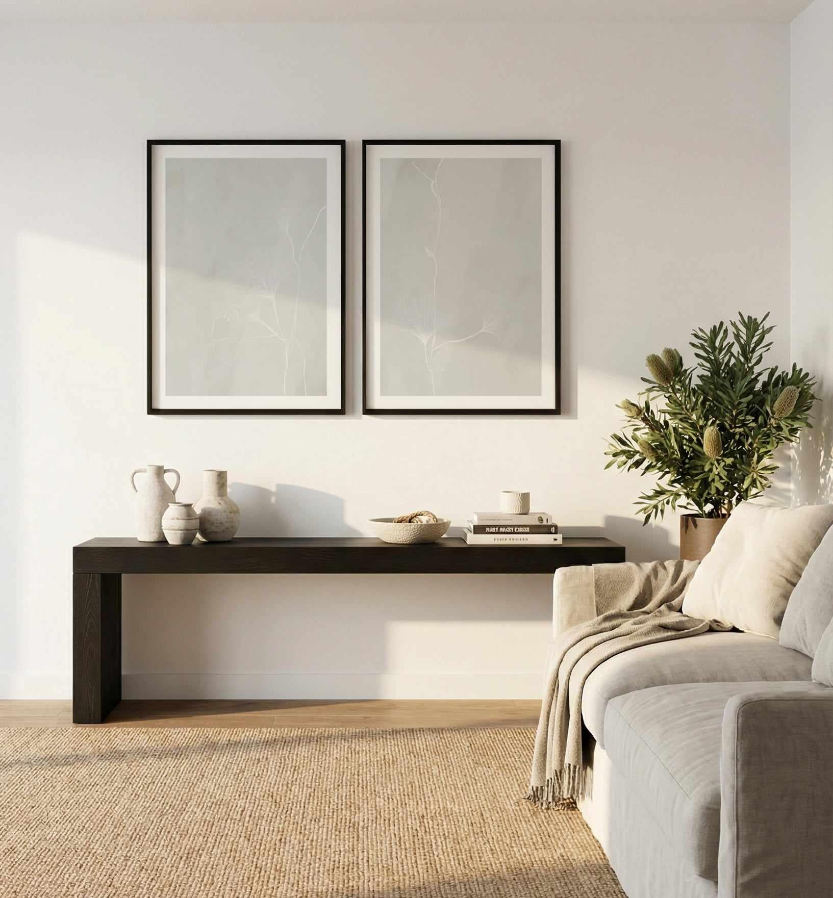 Ginkgo I & II Art Print Set of 2 | Matching Wall Art from Olive et Oriel where you can shop wallpaper and artworks online