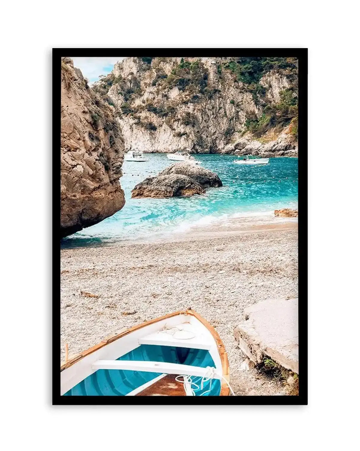 Gioia Boats | Capri Art Print from Olive et Oriel where you can shop wallpaper and artworks online