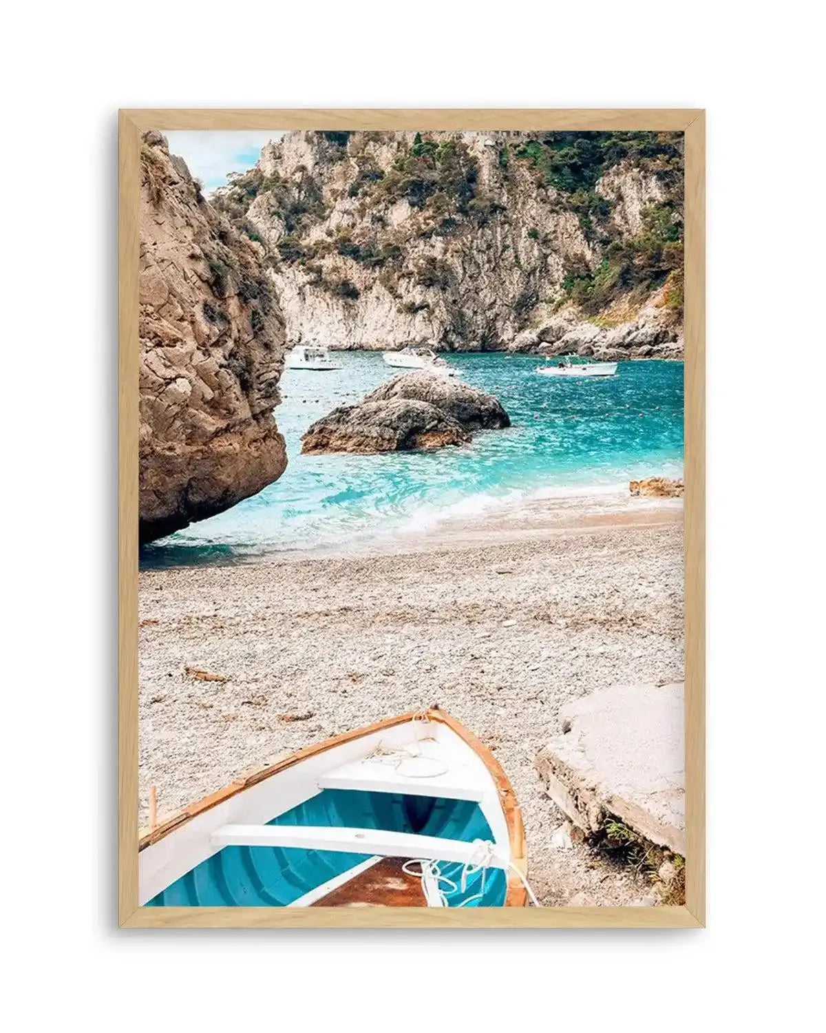 Gioia Boats | Capri Art Print from Olive et Oriel where you can shop wallpaper and artworks online