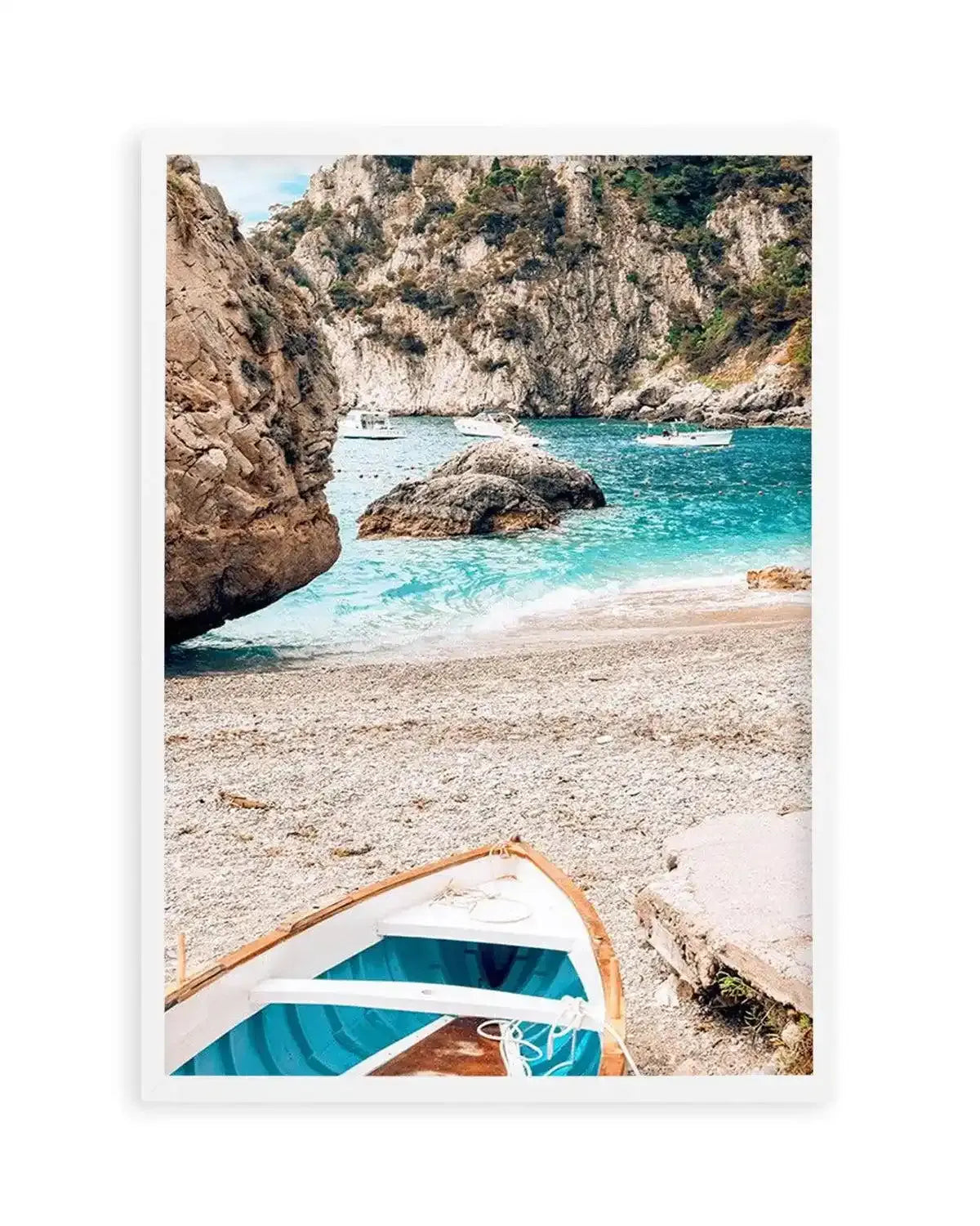 Gioia Boats | Capri Art Print from Olive et Oriel where you can shop wallpaper and artworks online