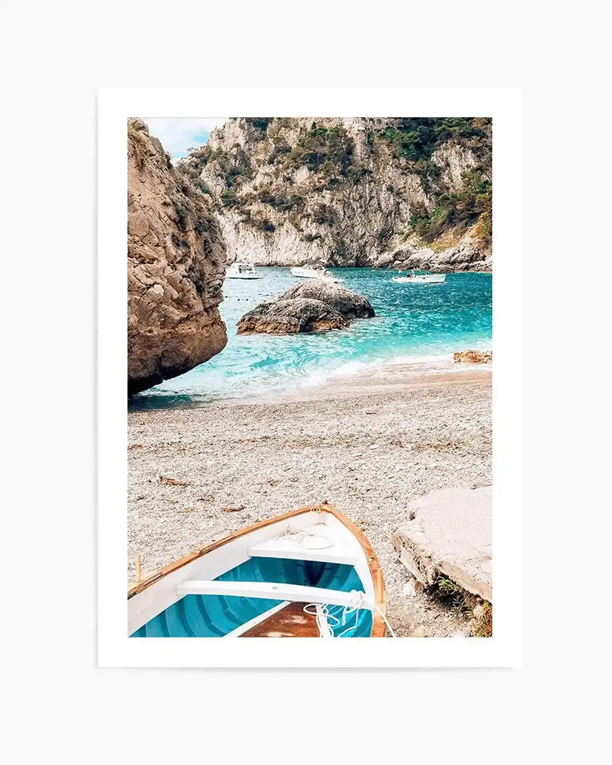 Gioia Boats | Capri Art Print from Olive et Oriel where you can shop wallpaper and artworks online