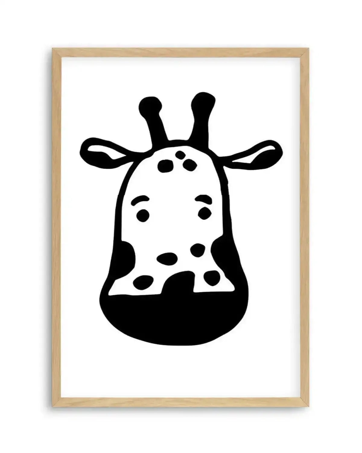 Giraffe B&W Art Print from Olive et Oriel where you can shop wallpaper and artworks online