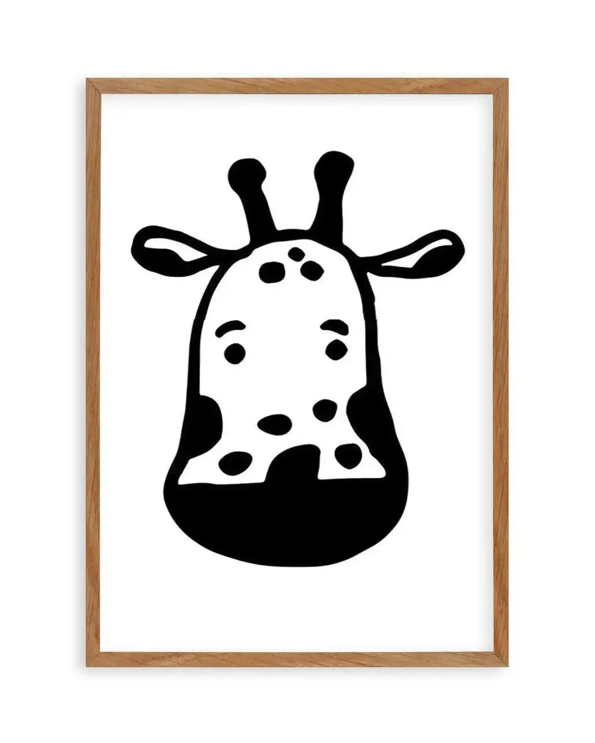 Giraffe B&W Art Print from Olive et Oriel where you can shop wallpaper and artworks online