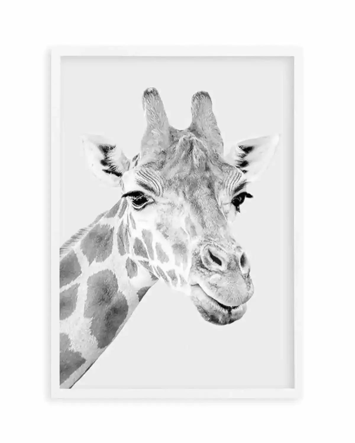 Giraffe B&W | PT Art Print from Olive et Oriel where you can shop wallpaper and artworks online