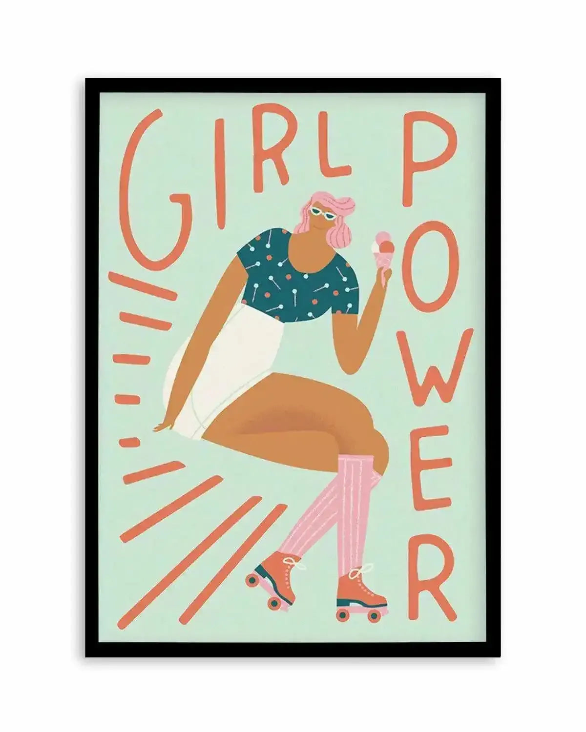 Girl Power Art Print from Olive et Oriel where you can shop wallpaper and artworks online