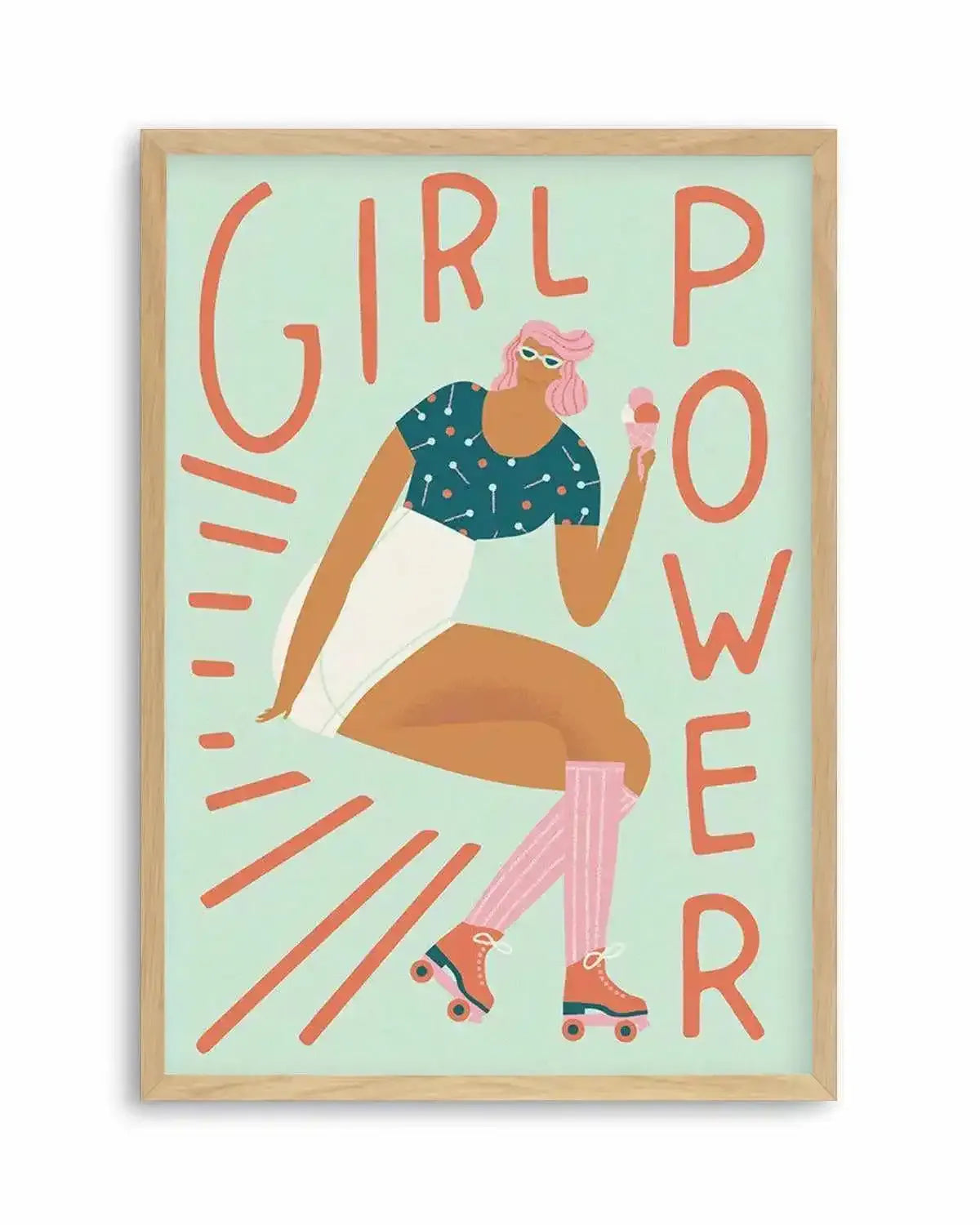 Girl Power Art Print from Olive et Oriel where you can shop wallpaper and artworks online