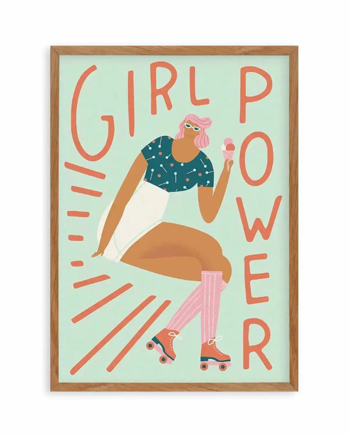 Girl Power Art Print from Olive et Oriel where you can shop wallpaper and artworks online