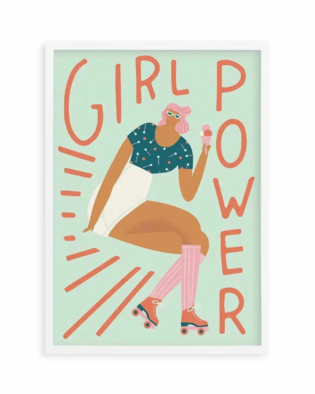 Girl Power Art Print from Olive et Oriel where you can shop wallpaper and artworks online