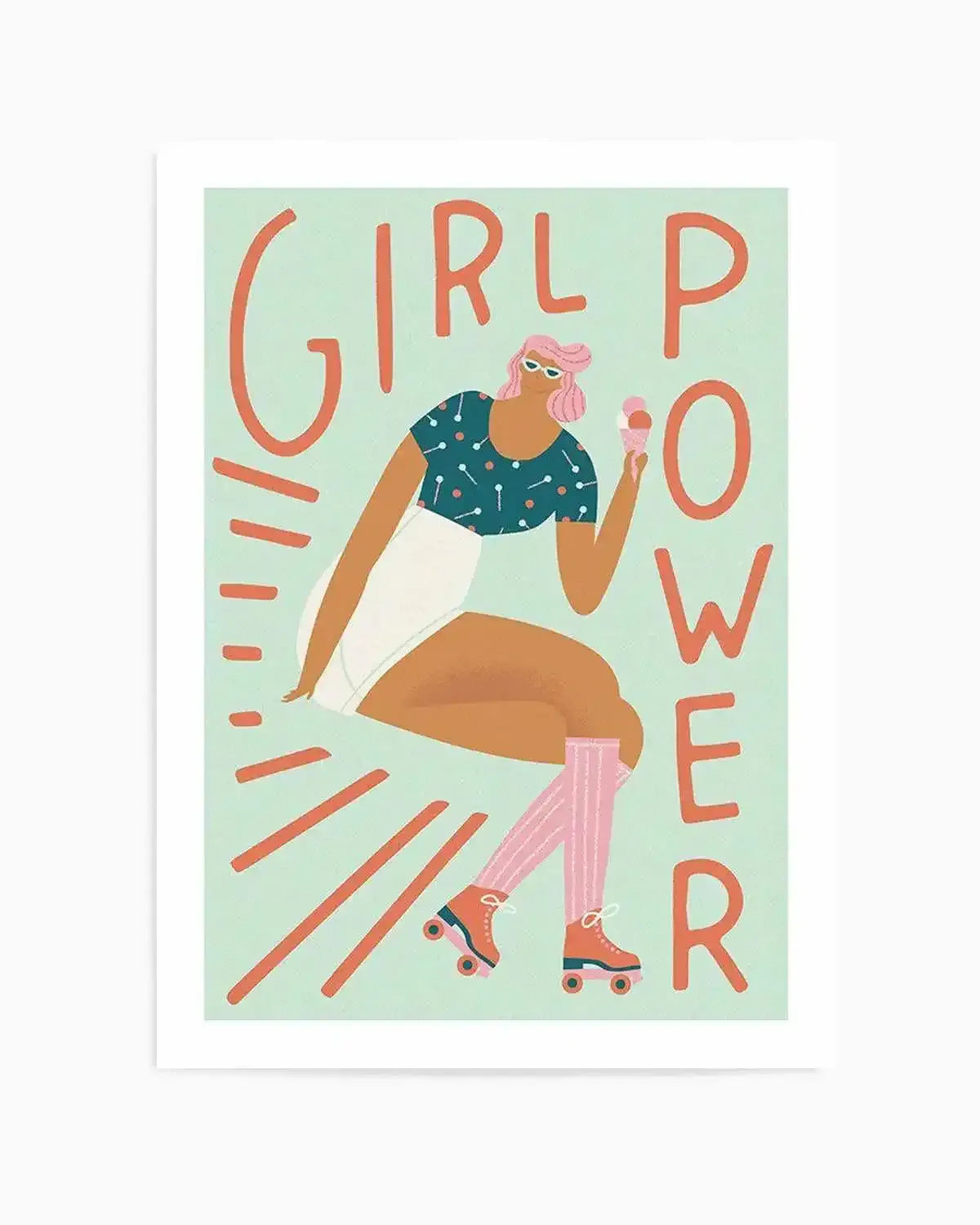 Girl Power Art Print from Olive et Oriel where you can shop wallpaper and artworks online