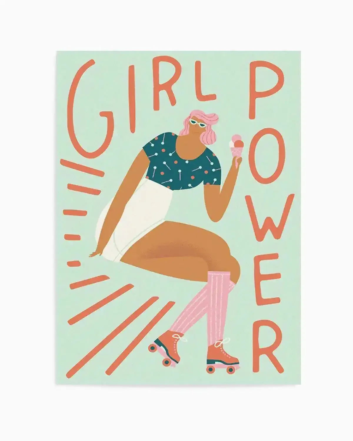 Girl Power Art Print from Olive et Oriel where you can shop wallpaper and artworks online