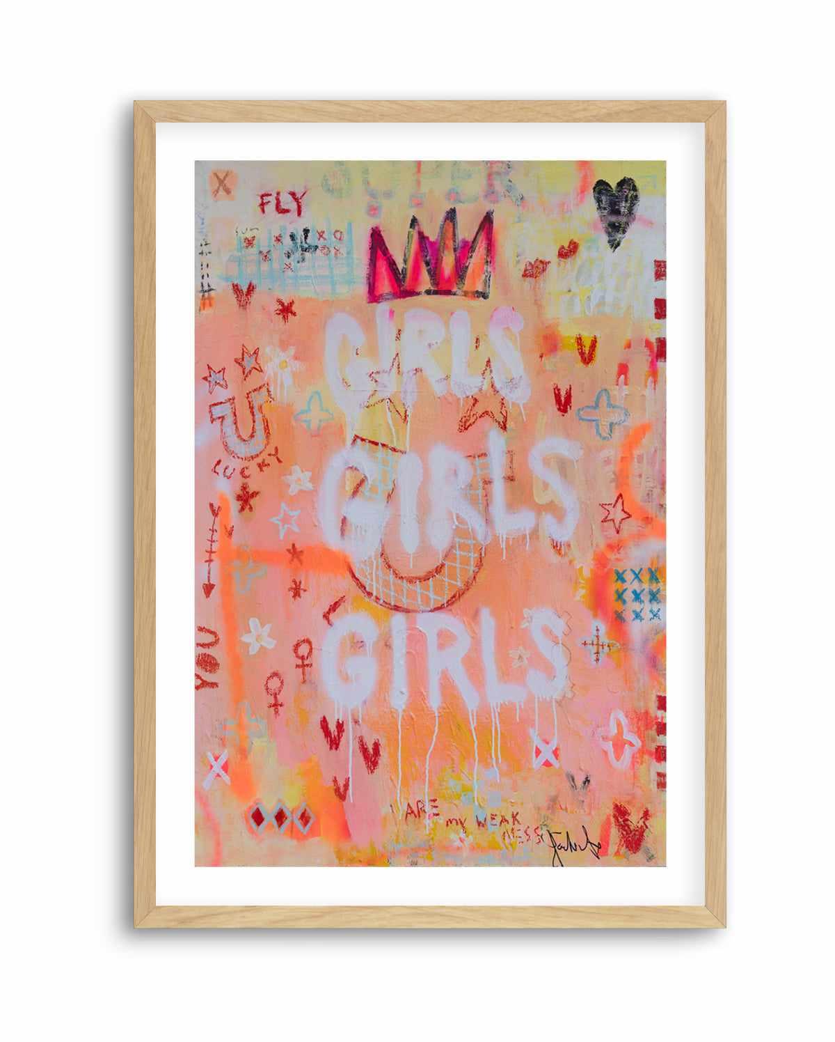 Girls Girls Girls by Jackie Green | Art Print from Olive et Oriel where you can shop wallpaper and artworks online