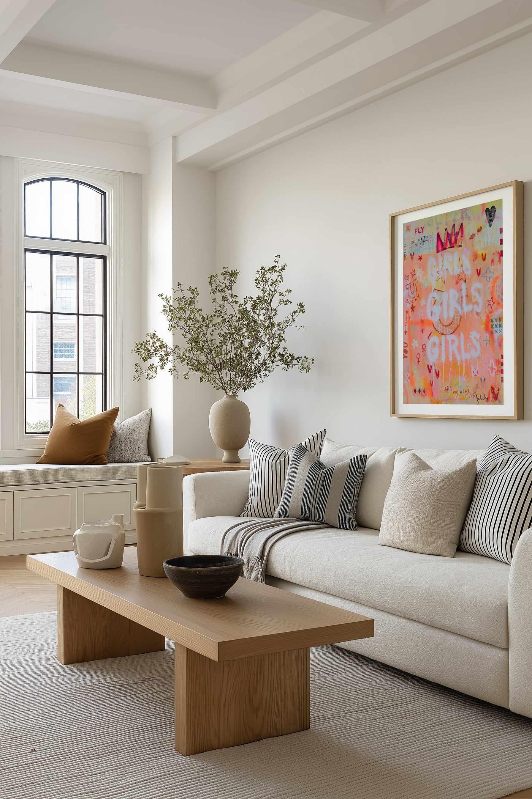 Girls Girls Girls by Jackie Green | Art Print from Olive et Oriel where you can shop wallpaper and artworks online