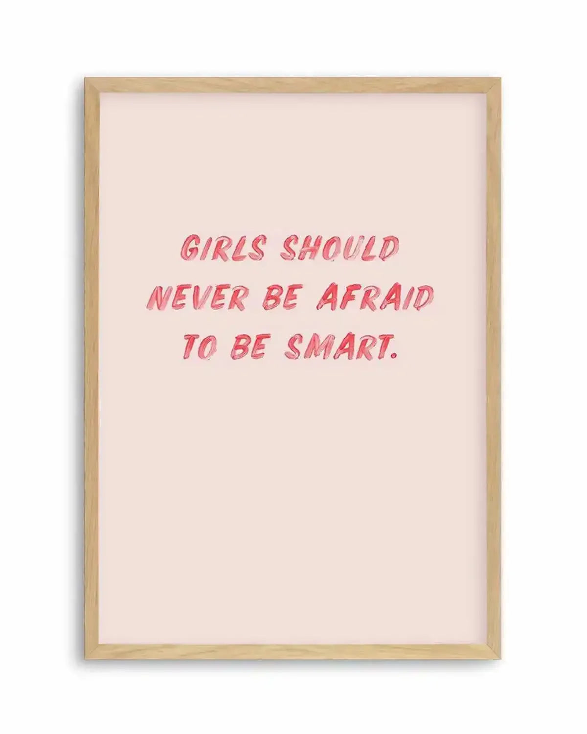 Girls Should Never | 2 Colour Options Art Print from Olive et Oriel where you can shop wallpaper and artworks online