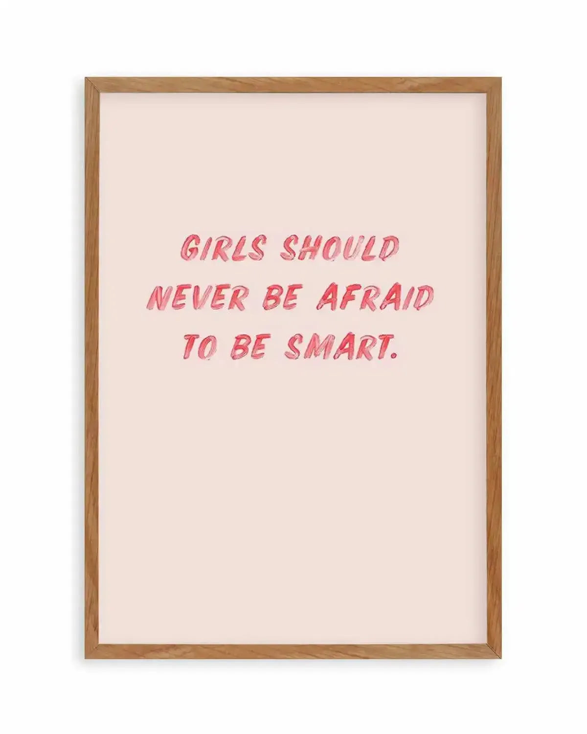 Girls Should Never | 2 Colour Options Art Print from Olive et Oriel where you can shop wallpaper and artworks online