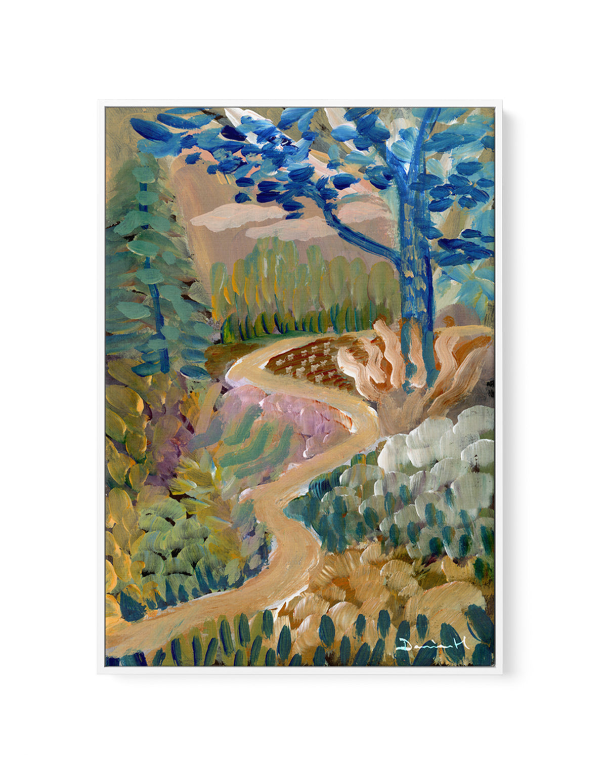 Glade Path by Dan Hobday | Framed Canvas Art Print