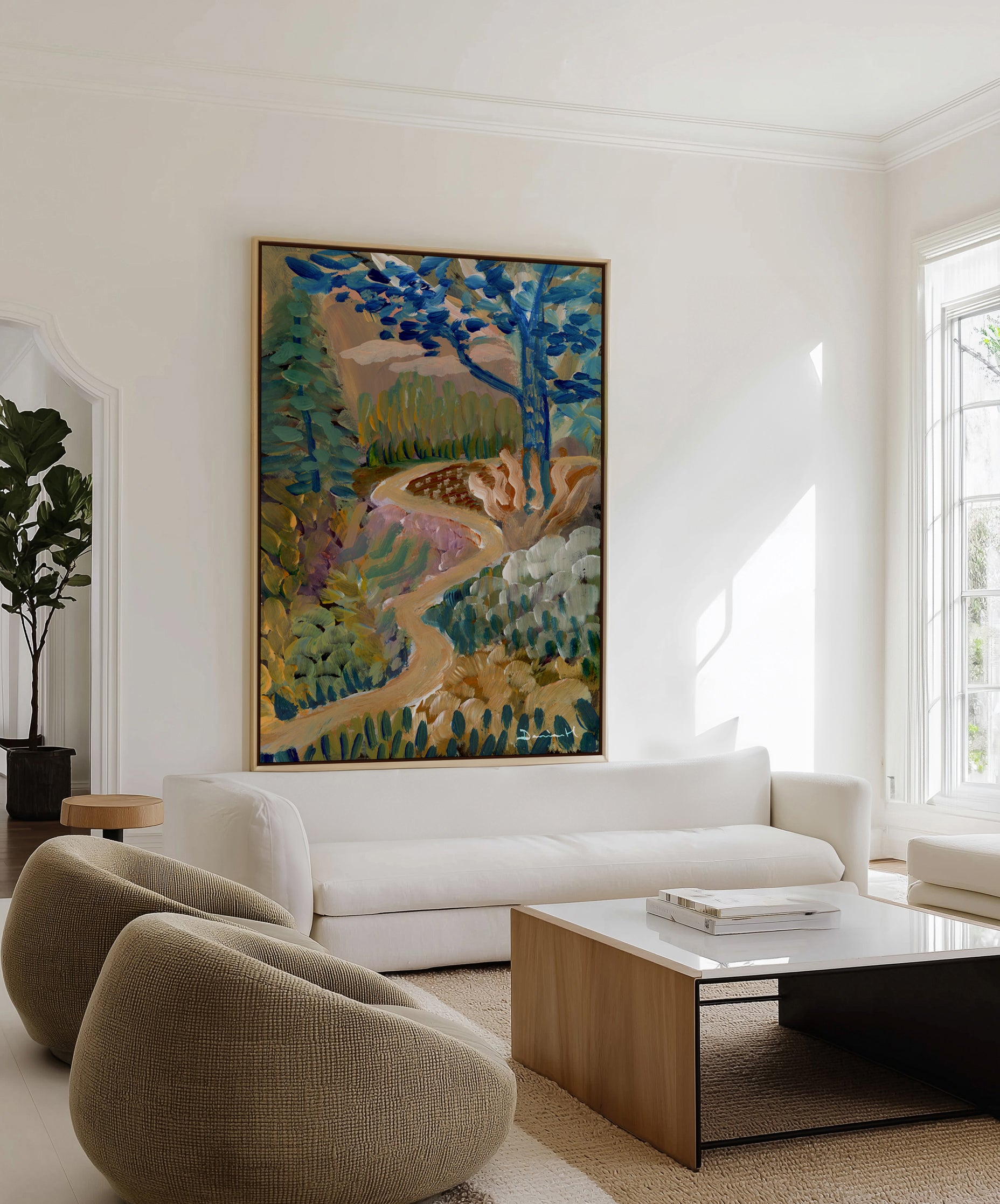 Glade Path by Dan Hobday | Framed Canvas Art Print