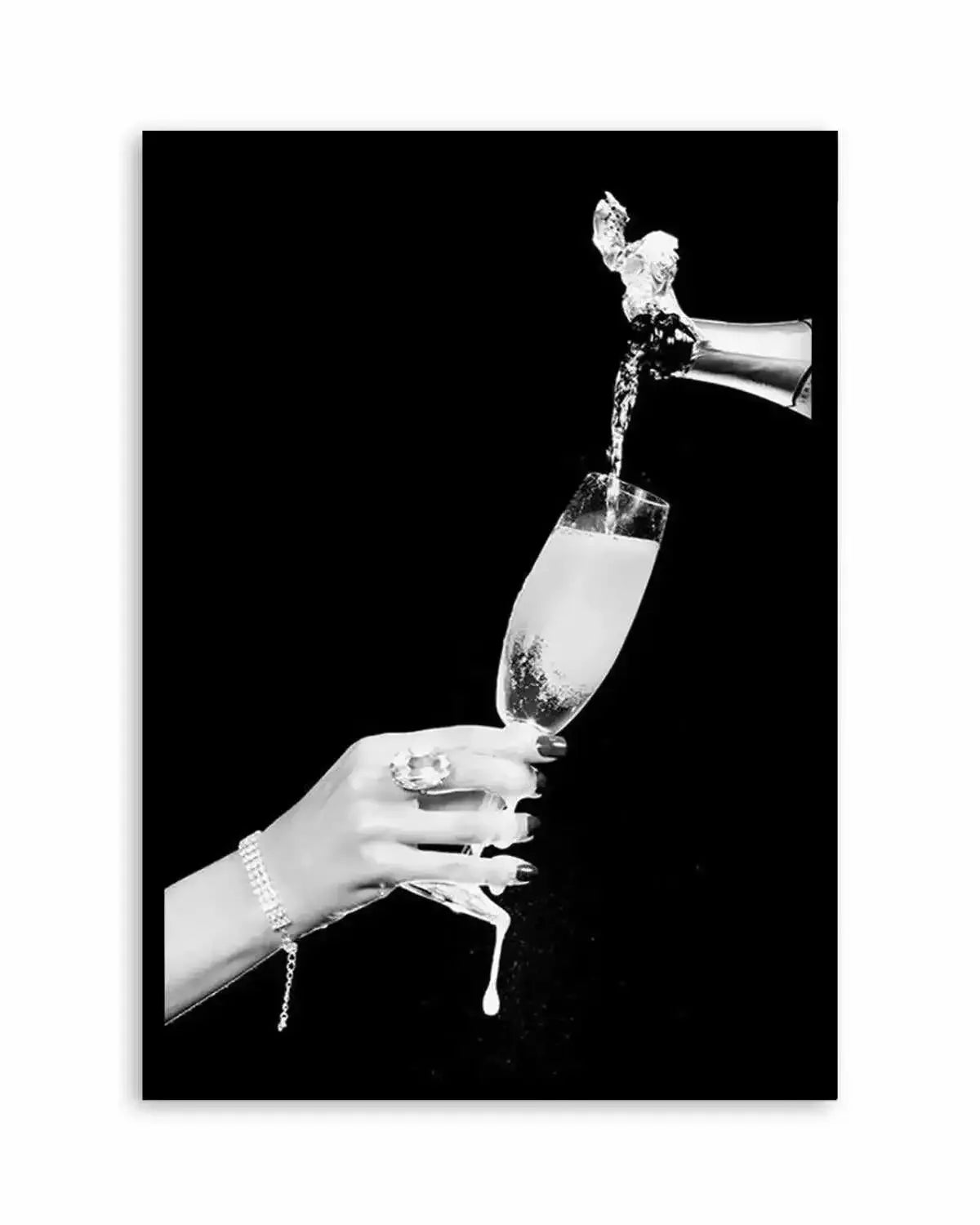 Glass of Champagne Art Print from Olive et Oriel where you can shop wallpaper and artworks online